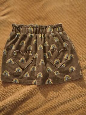 Garanimals Brown Skirt with Rainbow Heart Pockets